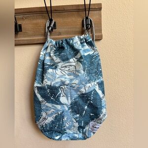 Dakine Teal blue and White Abstract Fabric backpack new